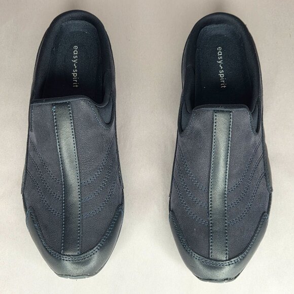 Easy Spirit Women's Travel Time Navy Slip-On Walking Sneaker Mule - Picture 3 of 6